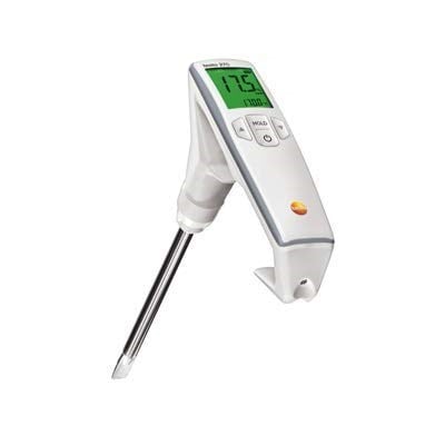 INSTRUKART Gıda işleme endüstrisi, mutfaklar, restoranlar, gıda denetimi için dijital yemeklik yağ test cihazı (sıcaklık aralığı: +40 °C ila +200 °C) | Modeli: Testo 270