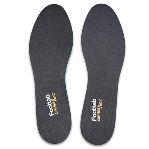 ipekbazaar ComfortFlex Ayakkabı Tabanlığı, Soft Rahat Spor Tabanlık, Kadın, Erkek, Ayakkabı Tabanı (Siyah, 43-44)