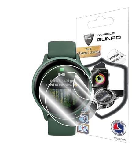 IPG Garmin VivoActive 6 - VivoActive 5 GPS Smartwatch Hidrojel Ekran Koruyucu (2 Adet) Görünmez HD Şeffaf Film Çizilmez Koruma-Pürüzsüz/Kendi Kendini İyileştirme/Kabarcık ViAc5-6 için