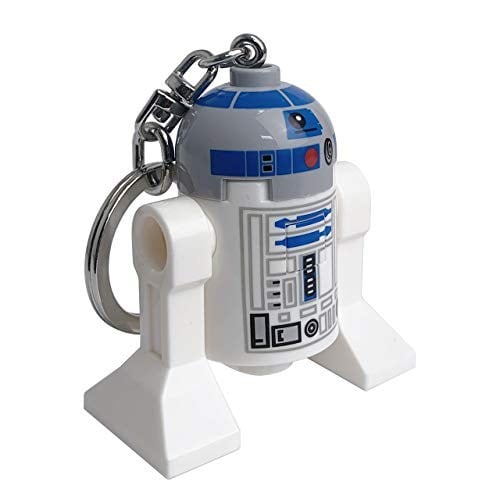 IQ Lego Star Wars Schlüsselanhänger mit LED-Taschenlampe Spielzeuggeschenke für Kinder - 76 mm große Figur - 2 CR2025 Batterien enthalten