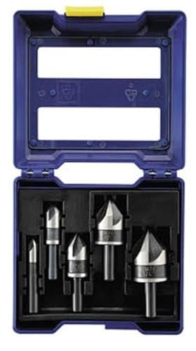 Irwin 1877793 konik havşa ucu seti, metal için, 5 parça