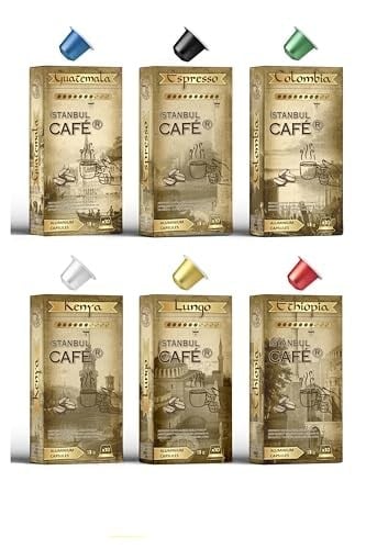 İstanbul Cafe® Alüminyum Nespresso Uyumlu Kapsül Kahve 6'lı Paket