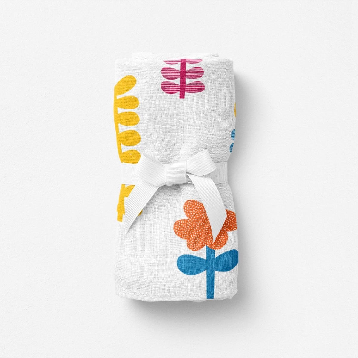Itsy Bitsy Kids Amulet Lemon, Müslin Bebek Örtüsü , 100x100 Cm