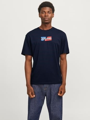 Jack & Jones Beyaz O-Yaka Grafik Baskılı T-Shirt, 12268415