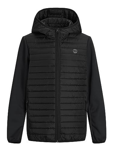 JACK & JONES Erkek çocuk kapitone ceket, Siyah 1, 152