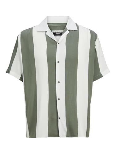 JACK & JONES Erkek Jcojeff AOP Resort Shirt Ss Relax kısa kollu gömlek