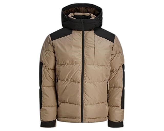 Jack Jones Jcootis Sn Erkek Günlük Mont (Suya Dayanıklı) 12239001-MOUNTAIN-TRAIL Krem