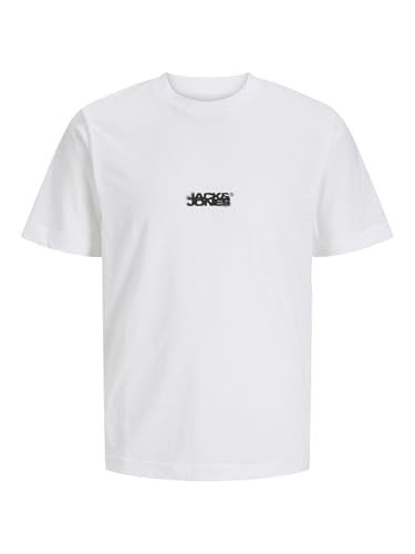 JACK & JONES Jcosago Logo Slub Tee Ss Crew Neck Jcosago Logo Slub Tee Ss Crew Neck Erkekler