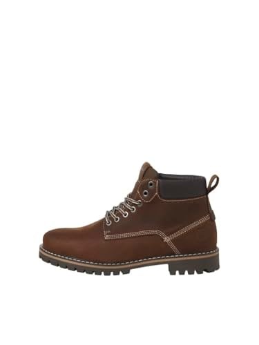 JACK & JONES JFWQUEENSWAY LEATHER BOOT SN BotErkek