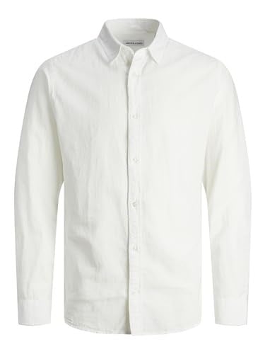 JACK & JONES JJELINEN BLEND SHIRT LS SN JNR Gömlek Erkek çocuk