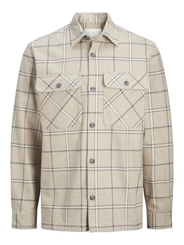 JACK & JONES JPRRAYMOND MELANGE CHECK LS OVERSHIRT SN Gömlek Erkek