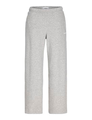 JACK & JONES JXSTUDIO VESTERBRO HW PANT SWT NOOS Kadın Pantolon Light Grey Melange Print:BRIGHT WHITE JJXX STUDIO M