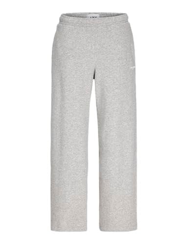 JACK & JONES JXSTUDIO VESTERBRO HW PANT SWT NOOS Kadın Pantolon Light Grey Melange Print:BRIGHT WHITE JJXX STUDIO M