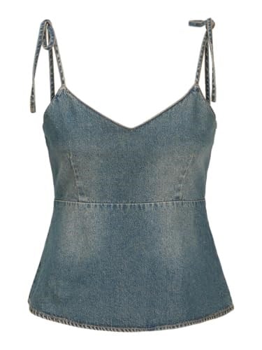 JACK & JONES Kadın Tişört JXTUVA DENIM TOP DNM