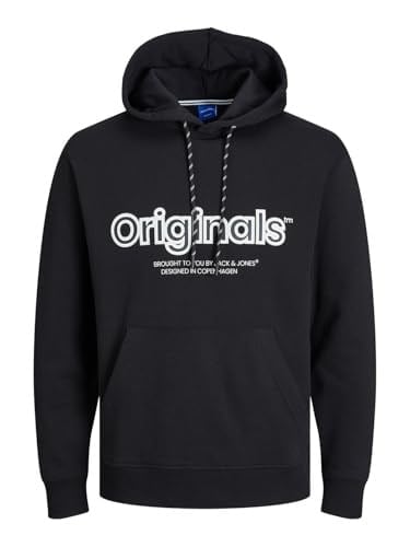 Jack & Jones Kapüşon Yaka Sweatshırt, L, 12246802, Siyah, erkek