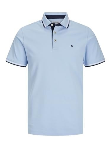 Jack & Jones Plus Jjepaulos Logolu Pamuklu Büyük Beden Düğmeli Polo Yaka T Shirt Erkek POLO YAKA T SHİRT 12143859