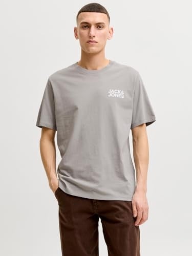 Jack & Jones Siyah Logo Baskılı Bisiklet Yaka T-shirt, 12151955-4