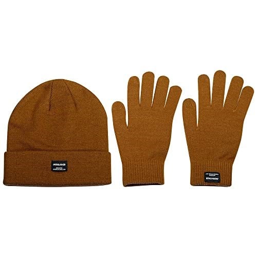 JACK & JONES Taba Erkek Bere&Eldiven Seti 12168383 STD