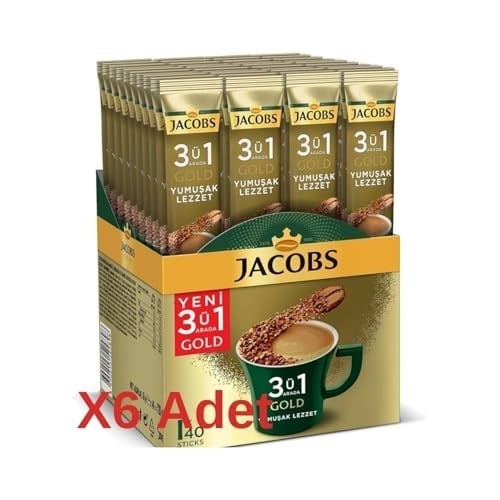 Jacobs 3in1 Yumuşak 40 Adet 18 g x 6 Paket