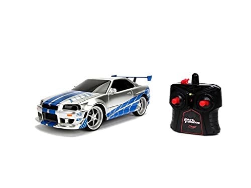 Jada Hızlı ve Öfkeli Uzaktan Kumandalı Araba - Nissan Skyline GTR, 1:16 Ölçek, Yüksek Hız ve Performans, Fast & Furious RC Araba - Seçenekler: Nissan Skyline GTR, 1995 Toyota Supra, 1970 Dodge Charger
