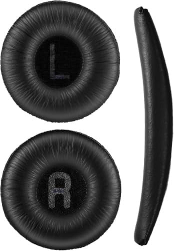 jbl kulaklik pedi jbl 450bt 460 500bt 510bt tune 600 t250 jr 300 jbl ile uyumlu kulaklık süngeri jbl kulaklik yastıgı (Siyah Sünger + Siyah Kafa Bandı)