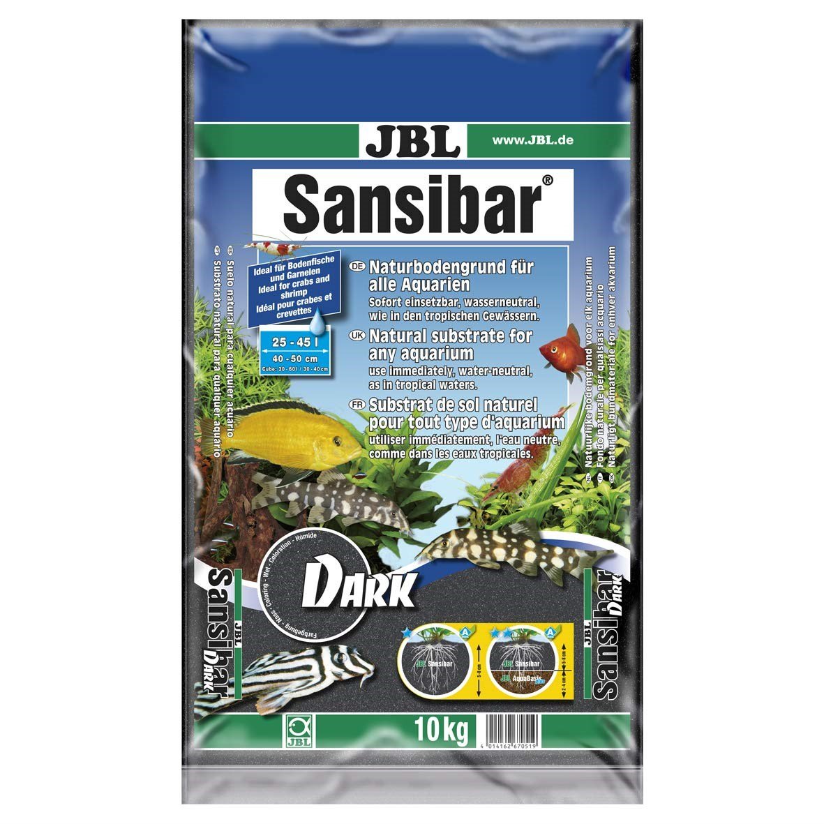 Jbl Sansıbar Siyah 0,2-0,5mm 10 Kg Kum - Seçenekler: 10 kg (1er Pack), 5 kg (1er Pack)