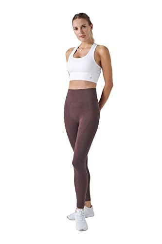 Jerf Gela Yüksek Bel, Esnek ve Toparlayıcı Spor Tayt Natural Kahve