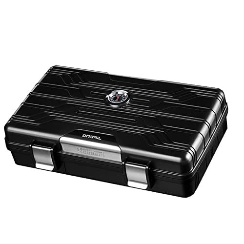 Jifeng Seyahat Tipi Puro Kutusu Humidor Parlak Siyah(10Cigar)