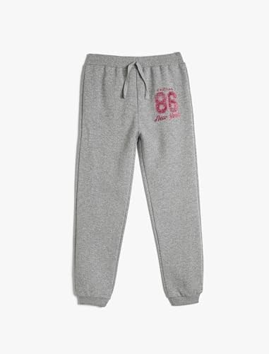 Jogger Eşofman Altı Beli Bağlamalı Sim Baskı Detaylı