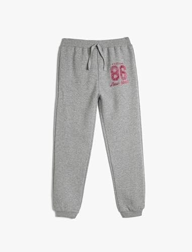 Jogger Eşofman Altı Beli Bağlamalı Sim Baskı Detaylı