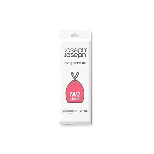 Joseph Joseph Intelligentwaste Organik Çöp Torbası, 50 Adet, 4 Litre, Şeffaf
