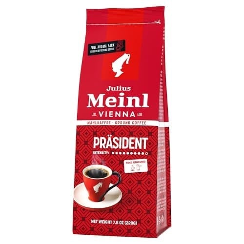 Julius Meinl Präsident Blend Öğütülmüş Filtre Kahve, Orta Kavrulmuş, Yumuşak İçim 220 g