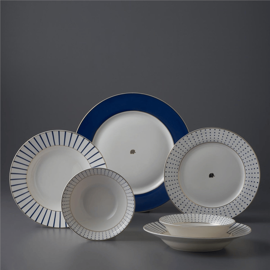Jumbo Navy 24 Parça 6 Kişilik Yemek Takımı