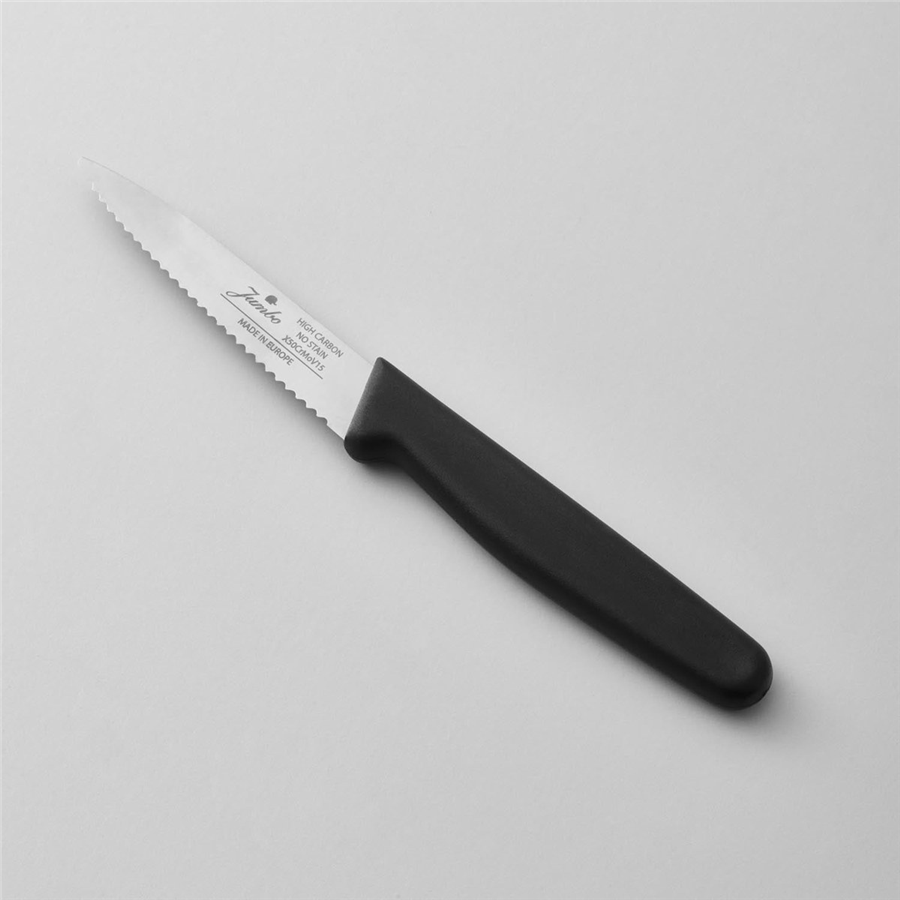 Jumbo Practico Alman Çeliği Red Tırtıklı Soyma Bıçağı - 9 cm