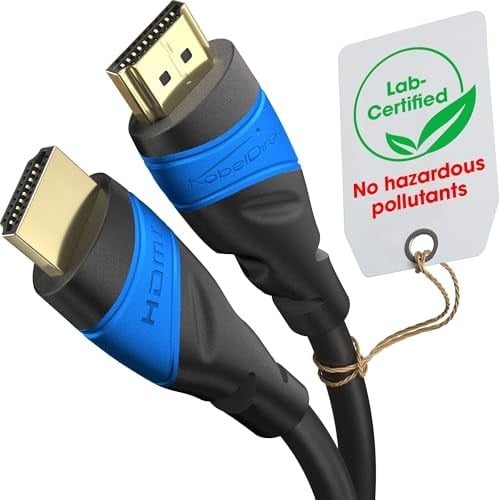 KabelDirekt – 4K ve 8K HDMI Kablosu – 3,1m – 0,15-22,5m arasında mevcut – Her HDMI bağlantısı için (4K@120Hz & 8K@60Hz, Yüksek Hızlı Ethernet, TV, Blu-ray, PS5, Xbox, Switch – siyah)