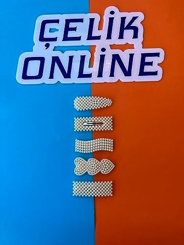 Kadın 5'li Inci Model Yan Çıt Çıt Saç Tokası Seti