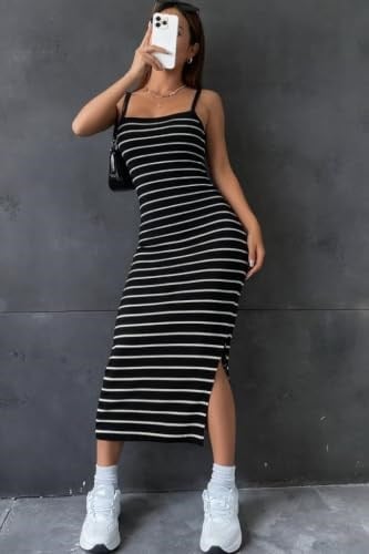Kadın Askılı Yandan Yırtmaçlı Uzun Ottoman Elbise - Seçenekler: 2XL-3XL, S-M, L-XL