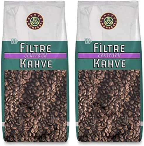 KAHVE DUNYASI Dünyası Filtre Kavrulmuş Çekirdek 2 Adet 1 kg