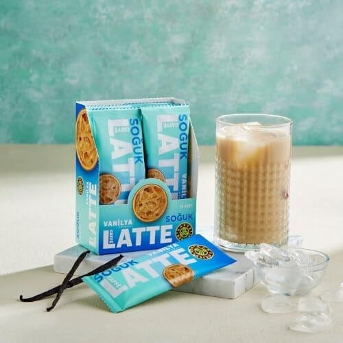 KAHVE DUNYASI Özel Seri Soğuk Vanilyalı Aromalı Caffe Latte 10'lu