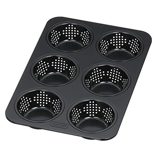 Kaiser İlham Veren Küçük Ekmek Pişirme Kalıbı Delikli 28 X 19 Cm, 6 Küçük Ekmek İçin Pişirme Kalıbı, Yapışmaz Kaplamalı, Ekşi Hamuruna Dayanıklı