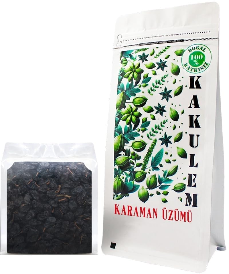 Kakulem SERTİFİKALI Siyah Çekirdekli Karaman Üzümü (1 KG)