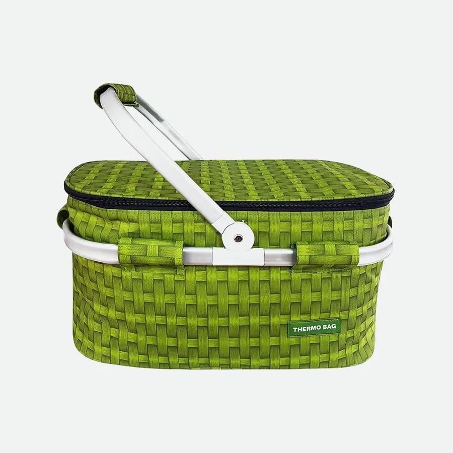 Kamuflaj Desen Piknik Taşıma Çantası, Thermo Özellikli Soğuk-Sıcak Koruma Özellikli Yemek Çantası, Termos Çanta 26x45x26 cm 27 Litre (Asorti)