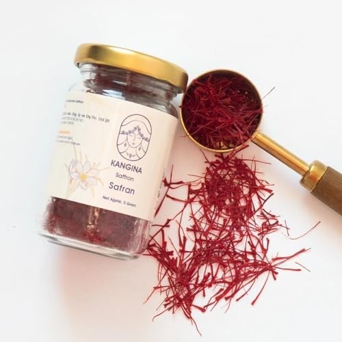 Kangina Süper Negin Safran - Ödüllü Afganistan Herat Hasadı -%100 Saf Premium A+ Kalite - Yemek ve Çay İçin Doğal Aroma (5 Gram, gram, 1)