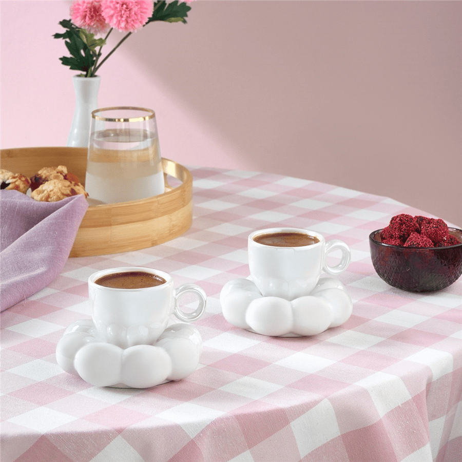Karaca Bubble Lüsterli 2 Kişilik Kahve Fincanı 90 ml