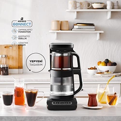KARACA ÇAYSEVER ROBOTEA PRO CONNECT 4 IN 1 ÇAY MAKİNESİ SILVER