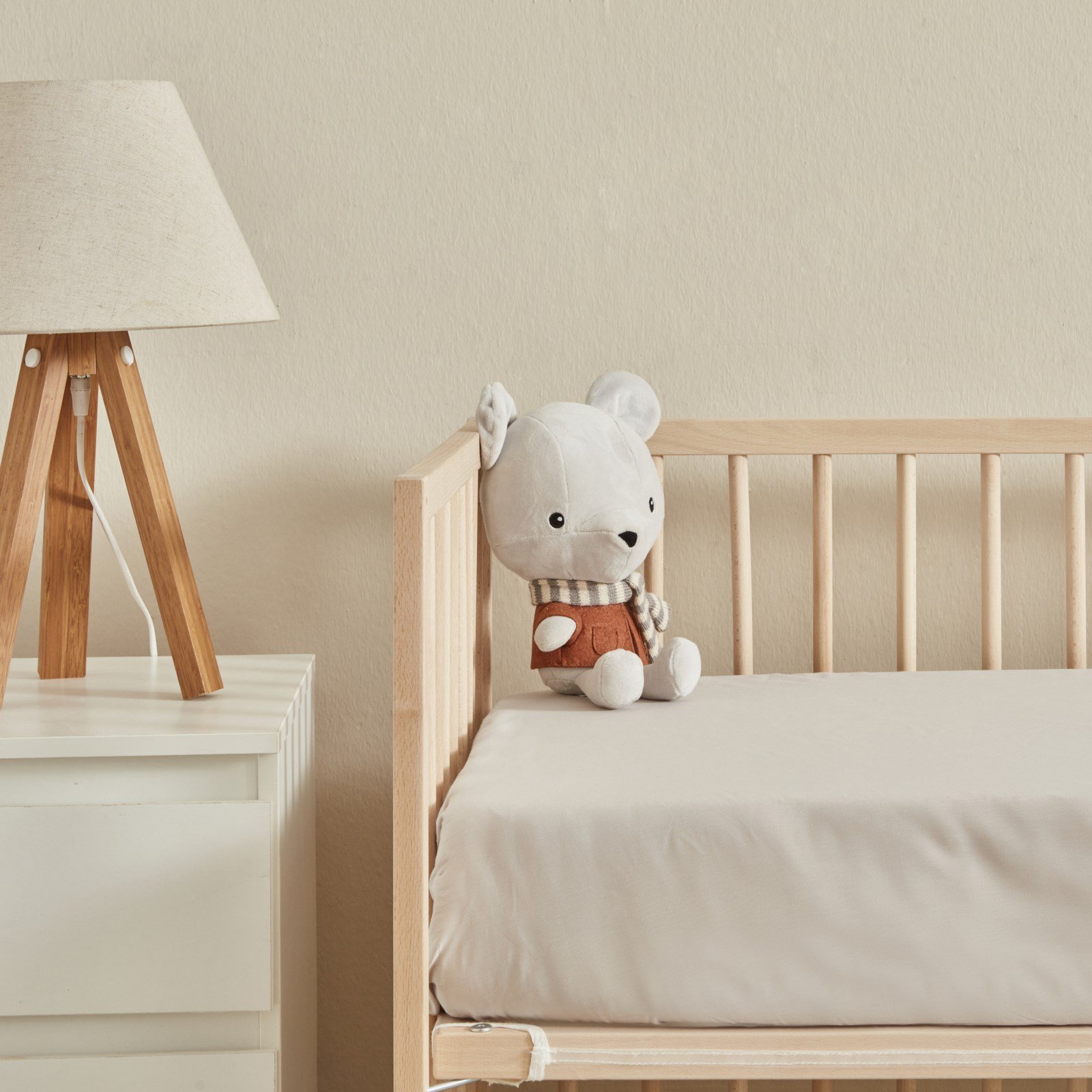 Karaca Home %100 Pamuk Bebek Fitted Çarşaf Açık Gri