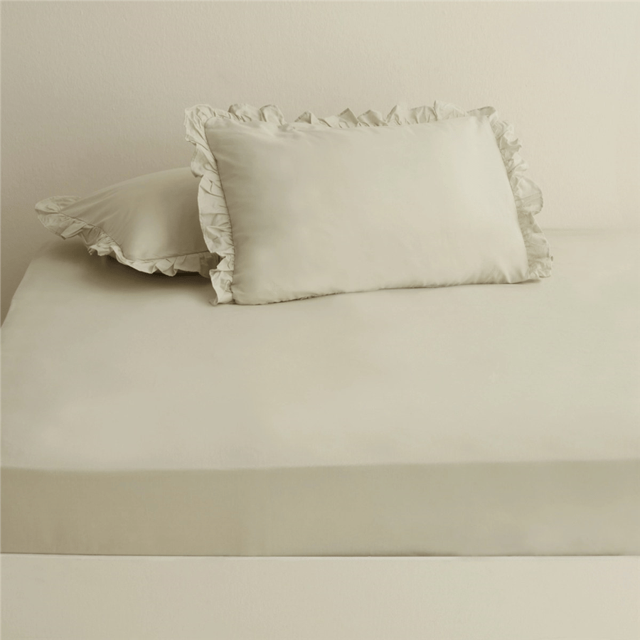 Karaca Home Basic %100 Pamuk Çift Kişilik Düz Çarşaf Adaçayı