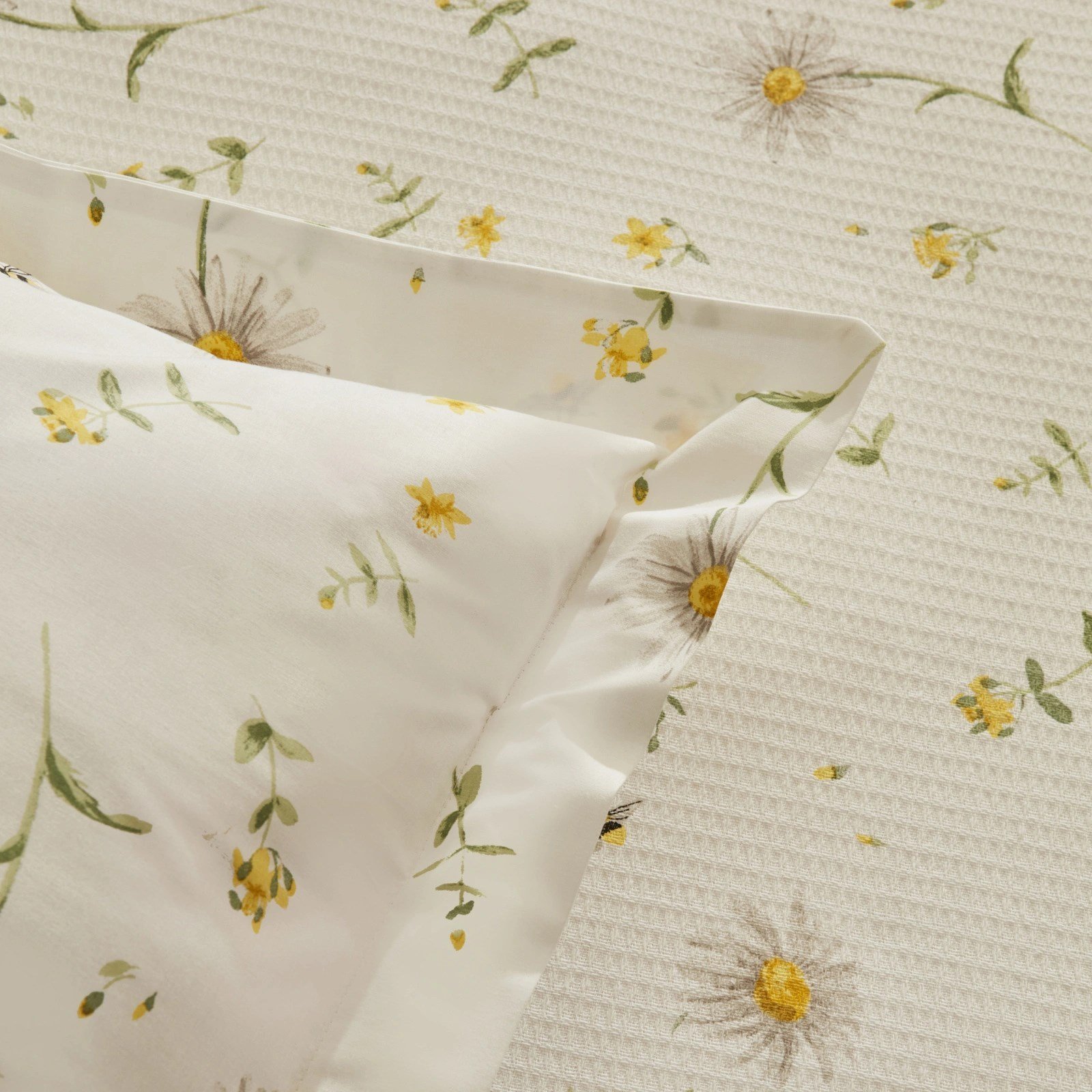 Karaca Home Emma %100 Pamuk Tek Kişilik Pike Takımı Sarı