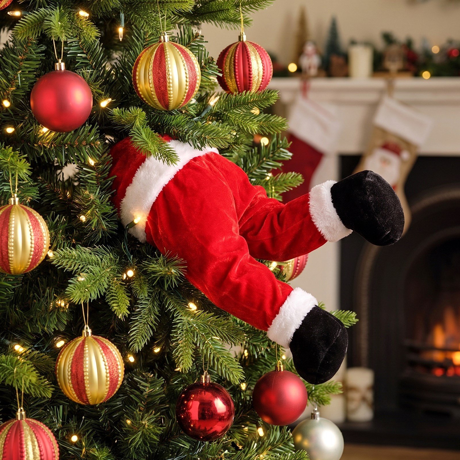 Karaca Home New Year Santa Hareketli Ağaç Süsü