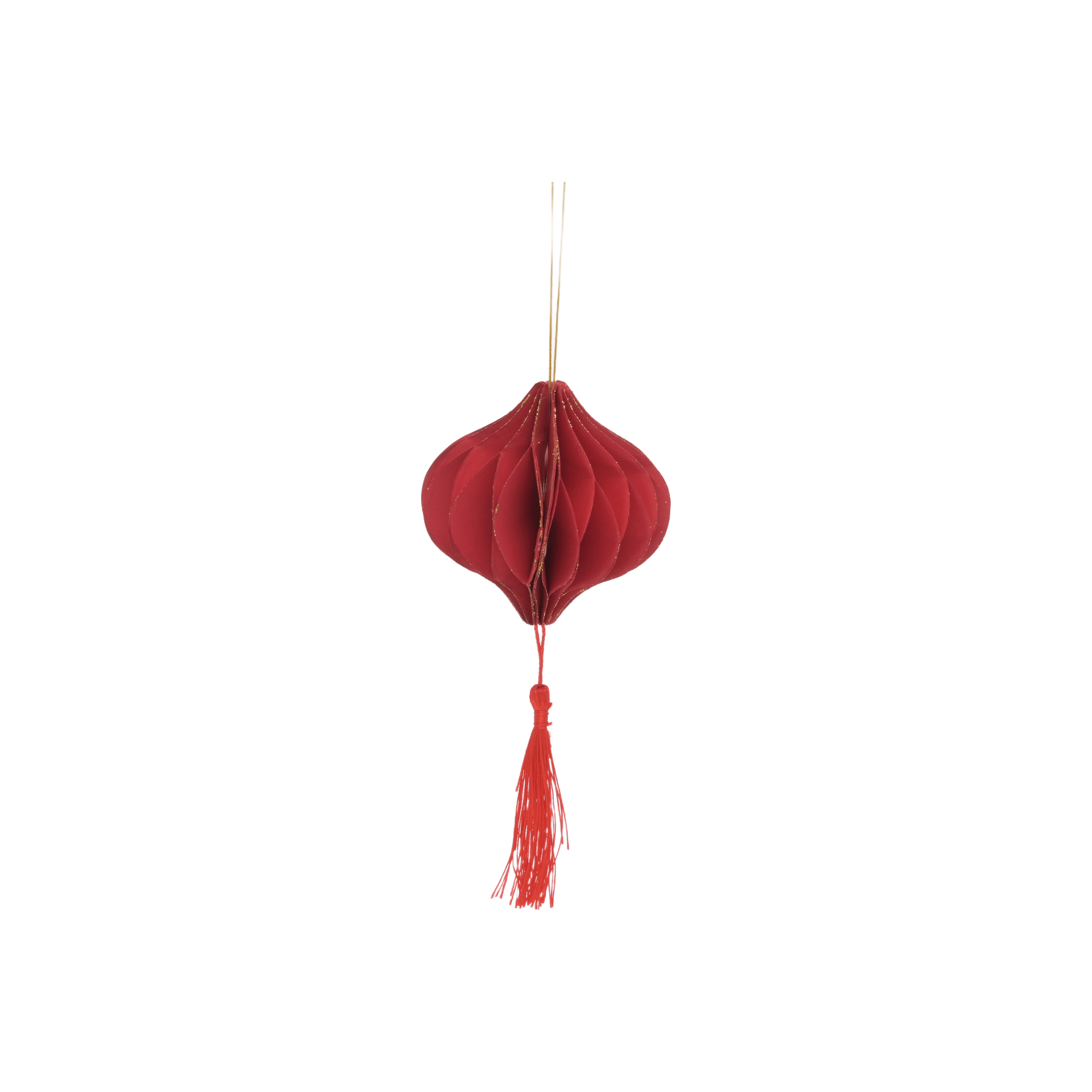 Karaca Home New Year Yılbaşı Püsküllü 3 Adet Ağaç Süsü 10x9,5 cm